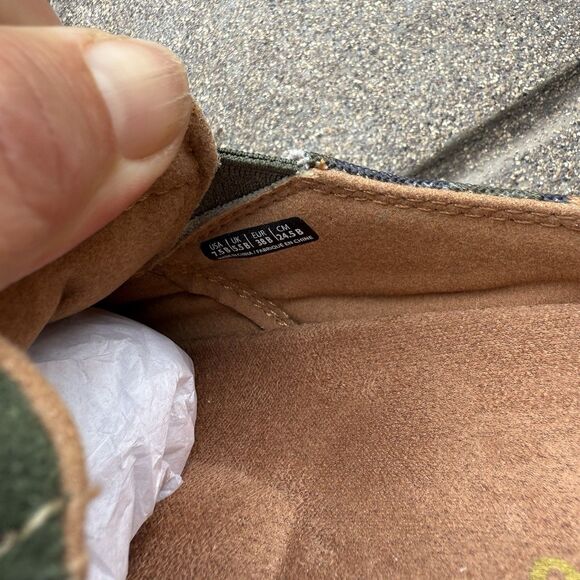 Spenco Women's Casual Suede Leather Mule Green Camo 7.5 Orthotic Recovery Shoes - Picture 5 of 5